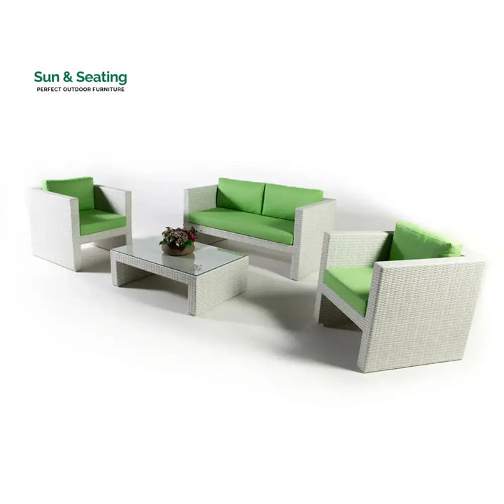 Pilar 4-Piece Outdoor Rattan Wicker Patio Sofa Set Sofa Set