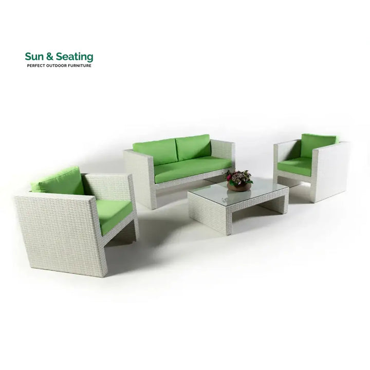 Pilar 4-Piece Outdoor Rattan Wicker Patio Sofa Set Sofa Set