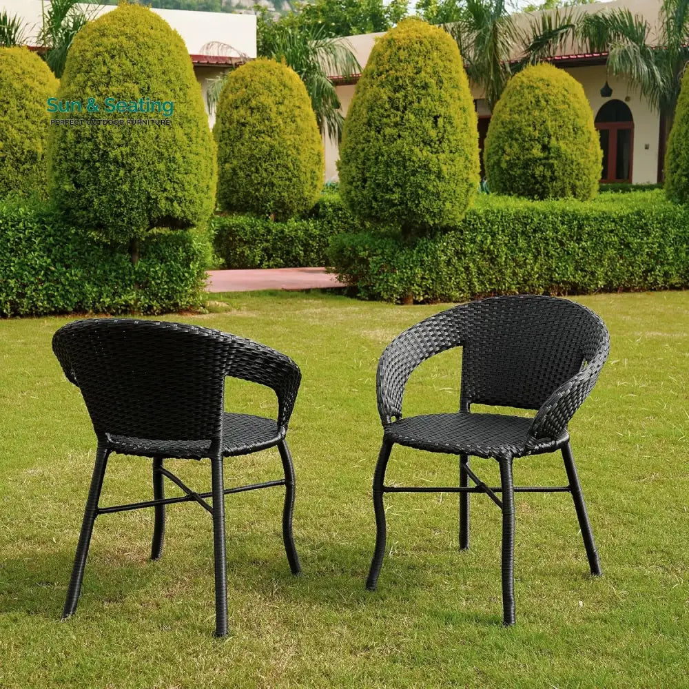 Piper 5-Piece Outdoor Rattan Wicker Patio Bistro Set Patio Set
