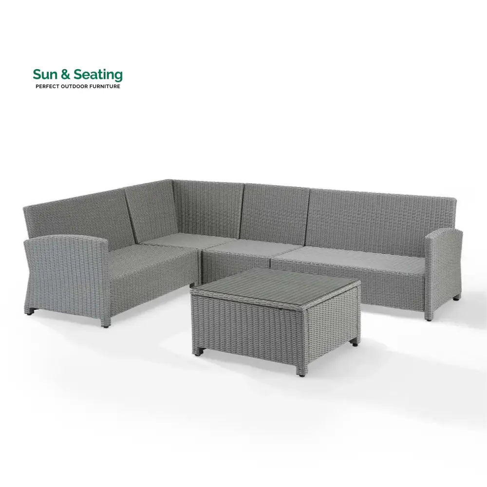Piper L-Shape Outdoor Wicker Sofa Set Sofa Set