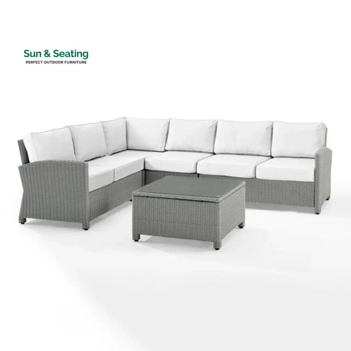 Piper L-Shape Outdoor Wicker Sofa Set Sofa Set
