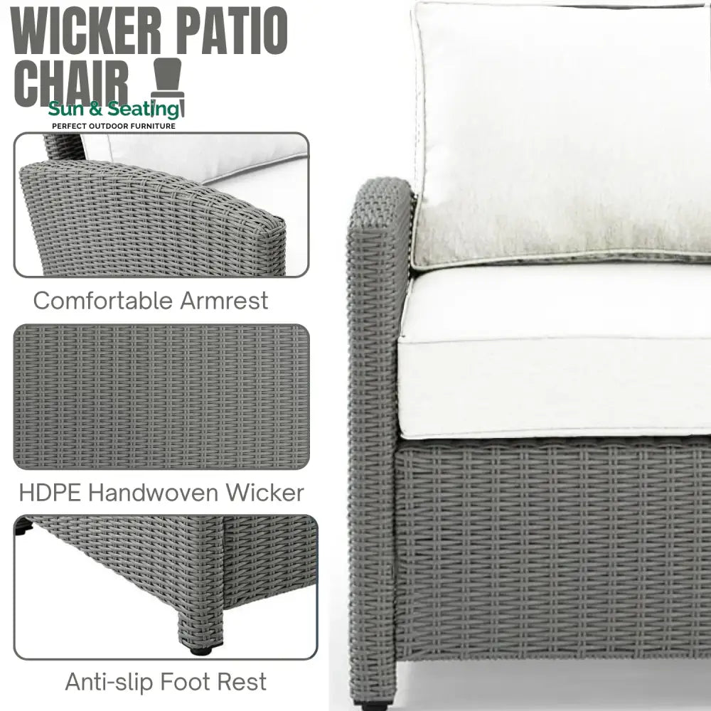 Piper L-Shape Outdoor Wicker Sofa Set Sofa Set