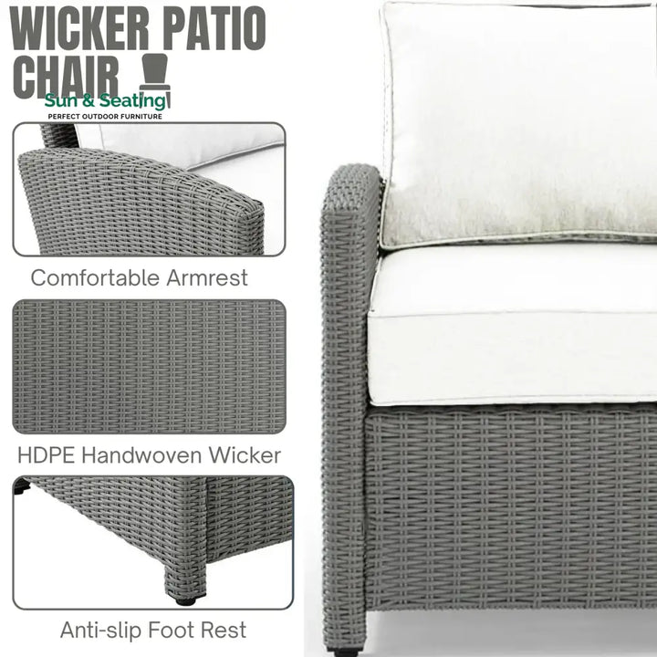 Piper L-Shape Outdoor Wicker Sofa Set Sofa Set
