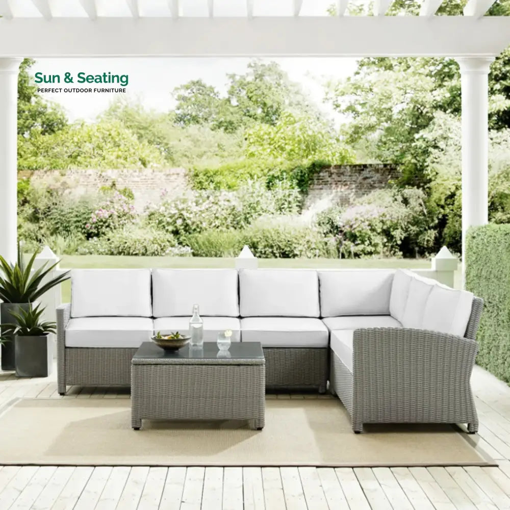 Piper L-Shape Outdoor Wicker Sofa Set Sofa Set