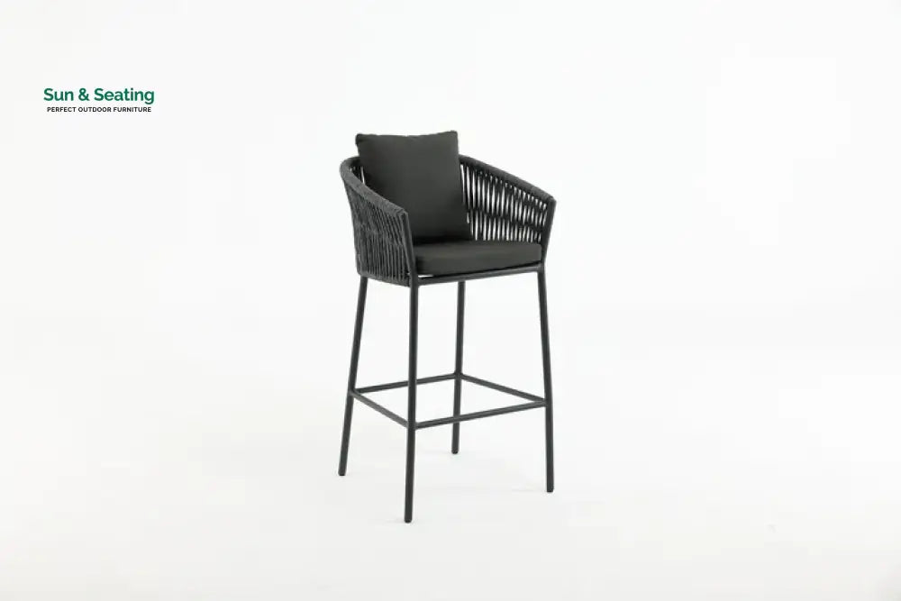 Pirlo Outdoor Patio Bar Sets 4 Chairs and 1 Table (Dark Grey) Bar Sets