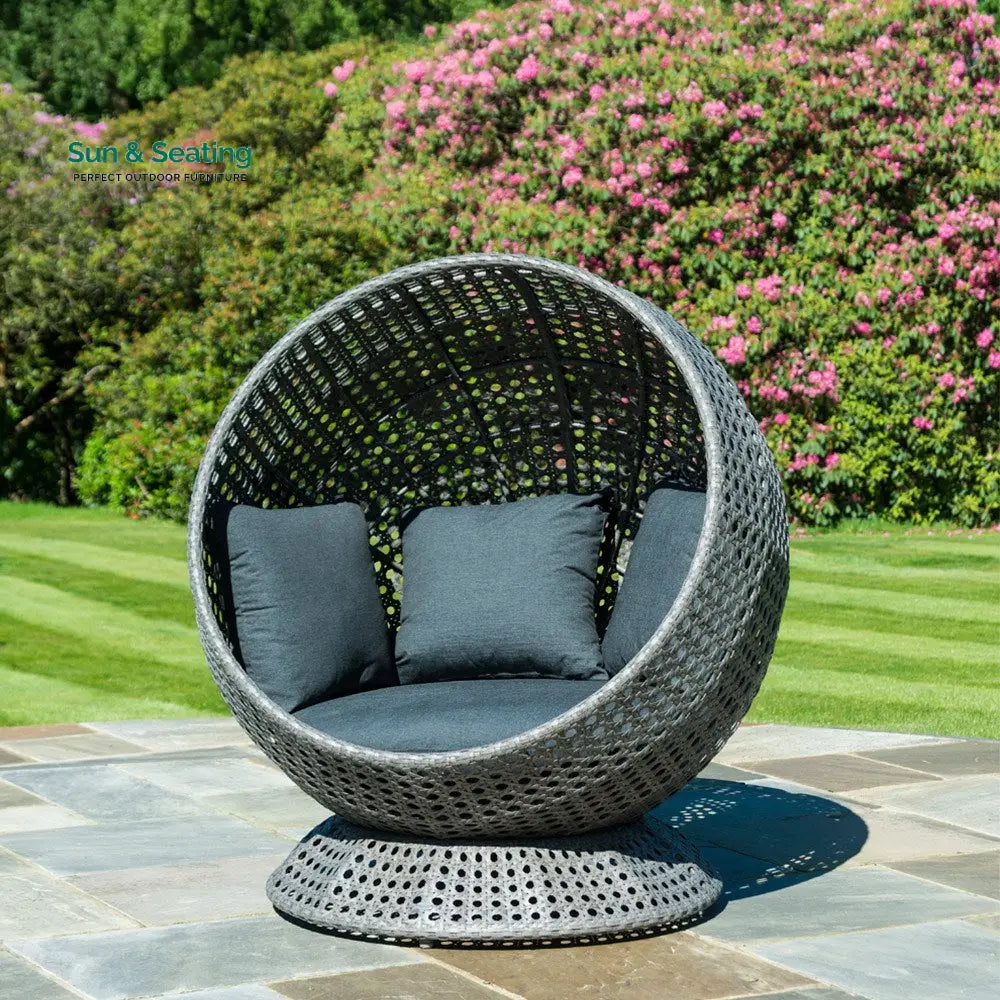 Pirozzi Single Seater Swing Basket For Balcony &amp; Garden (Grey) Swings