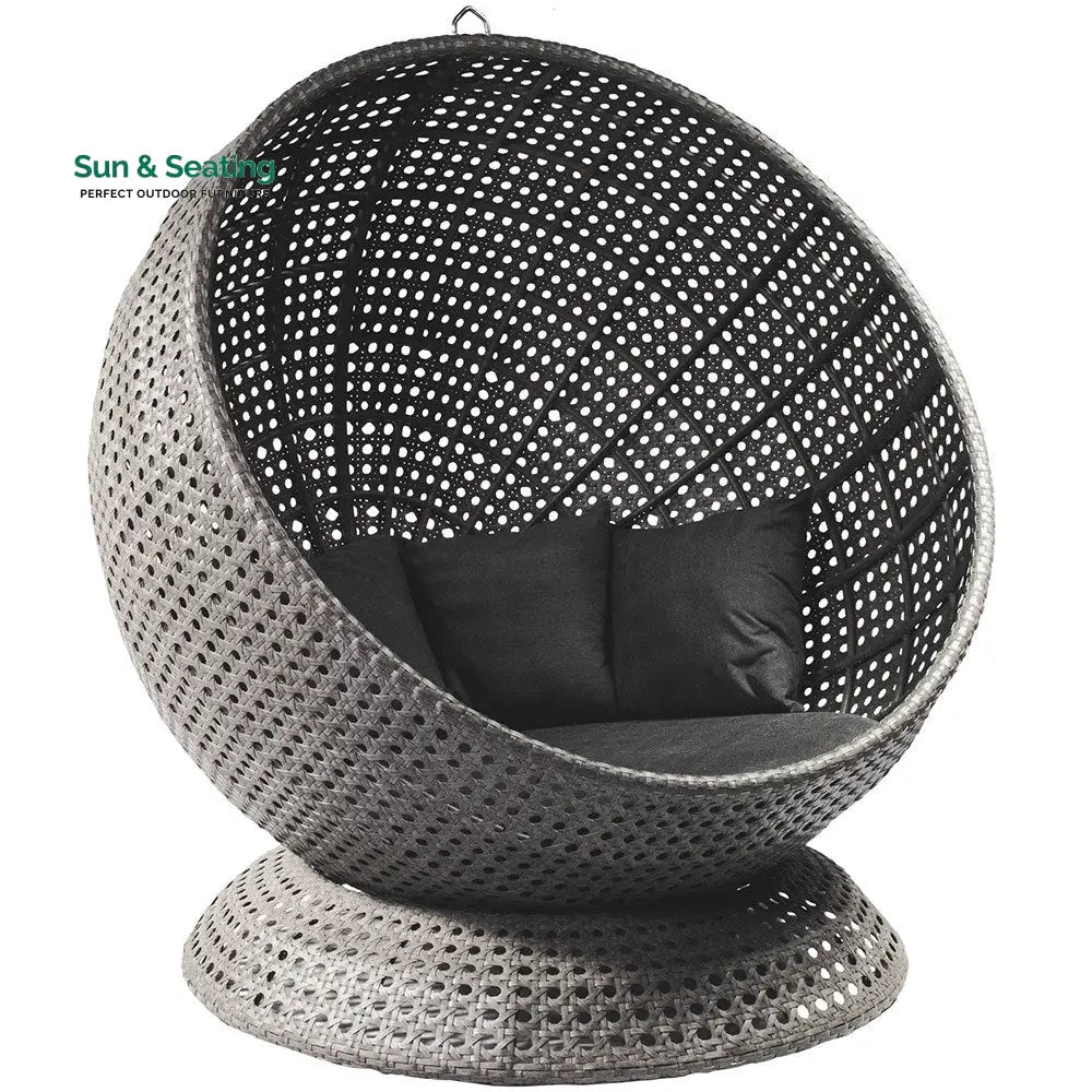 Pirozzi Single Seater Swing Basket For Balcony &amp; Garden (Grey) Swings