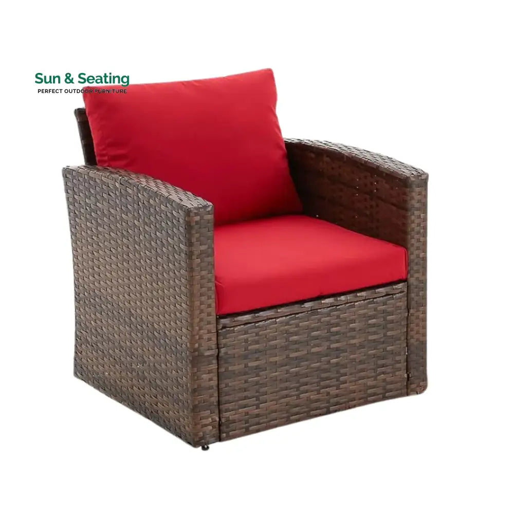 Poorvi Outdoor 7-Seater Wicker Sectional Sofa Set Sofa Set