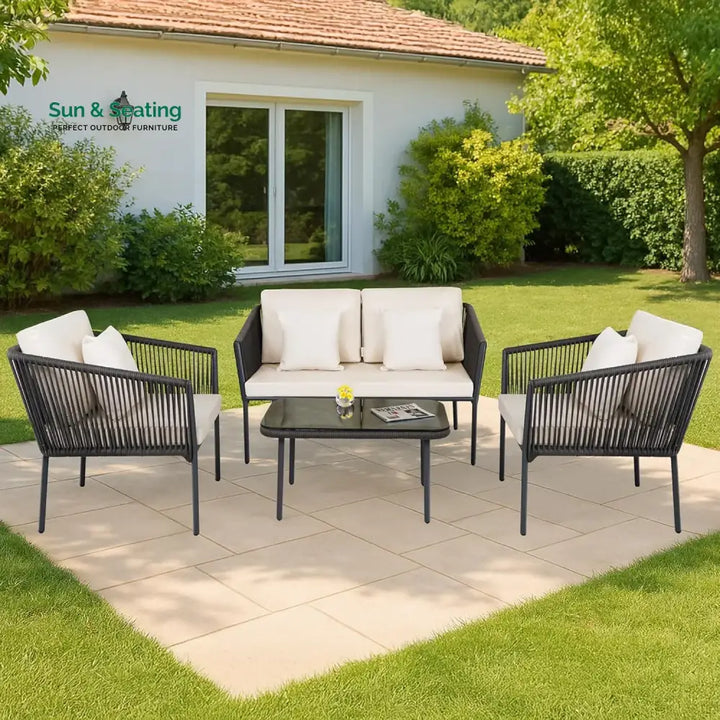 Pranavi Outdoor 4 Seater Rope Sofa Set Sofa Set