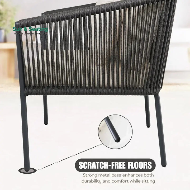 Pranavi Outdoor 4 Seater Rope Sofa Set Sofa Set