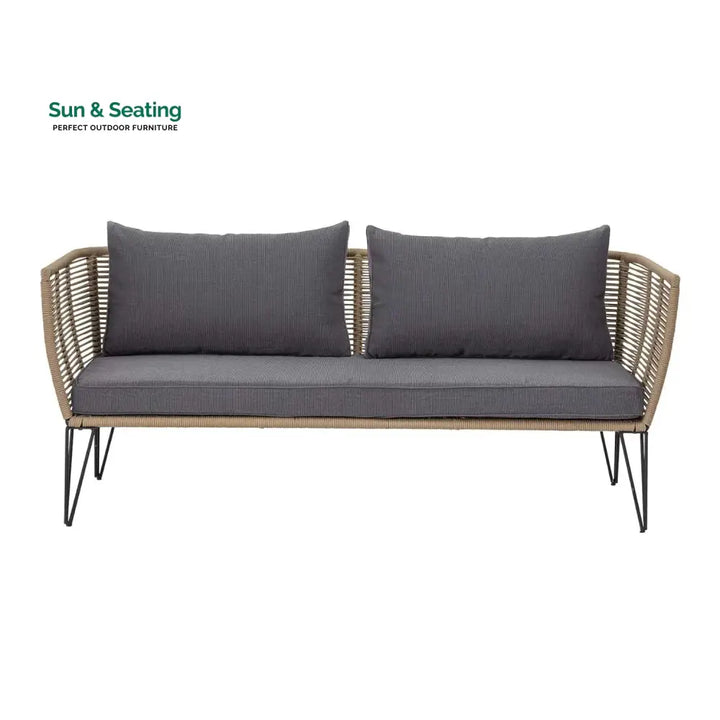 Prisha 1-Piece Outdoor Rope Loveseat Sofa Sofa Set