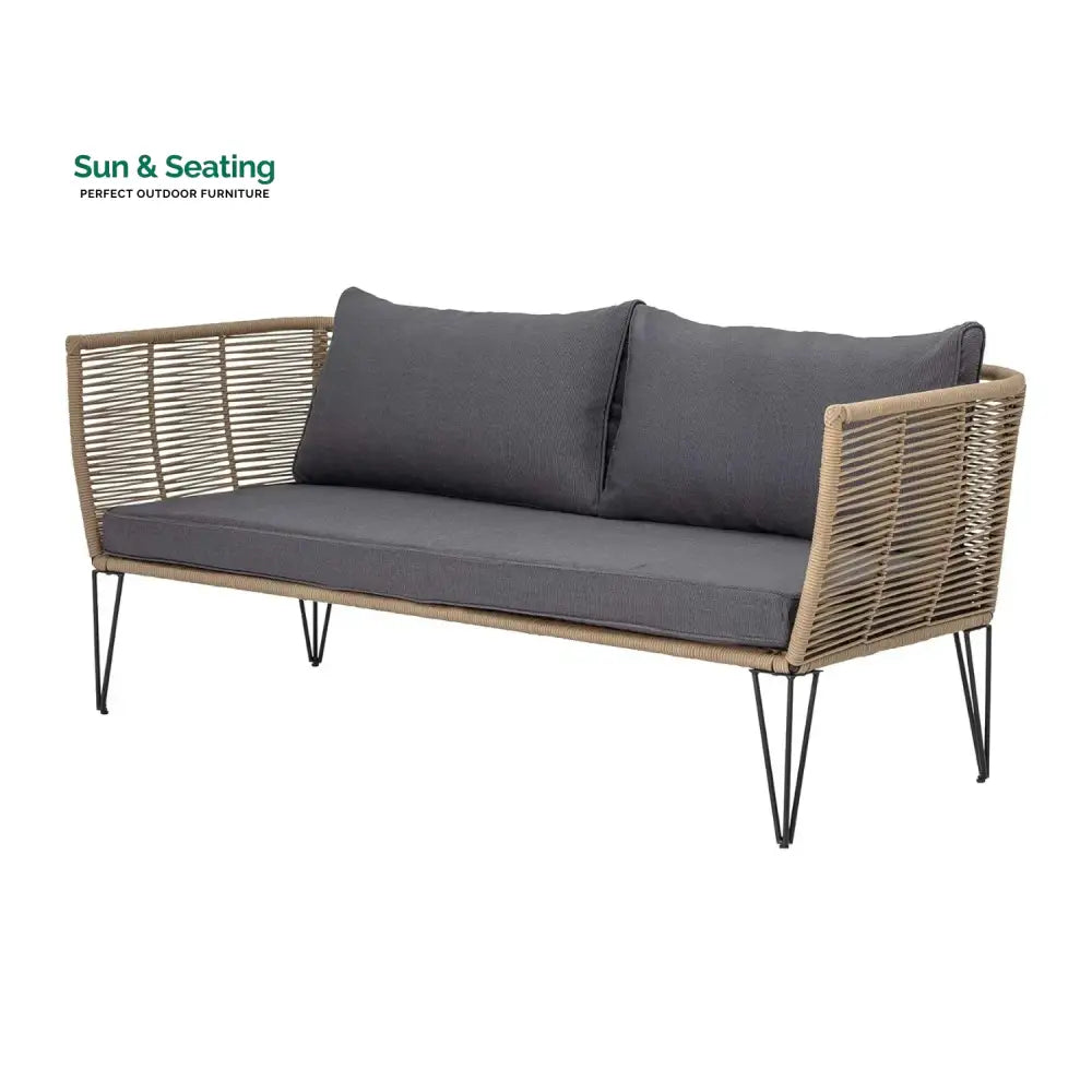 Prisha 1-Piece Outdoor Rope Loveseat Sofa Sofa Set