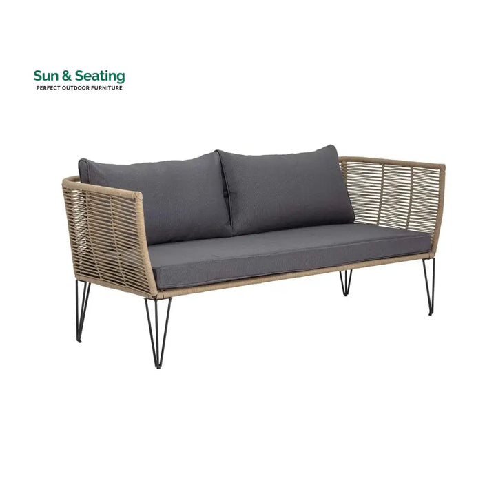 Prisha 1-Piece Outdoor Rope Loveseat Sofa Sofa Set