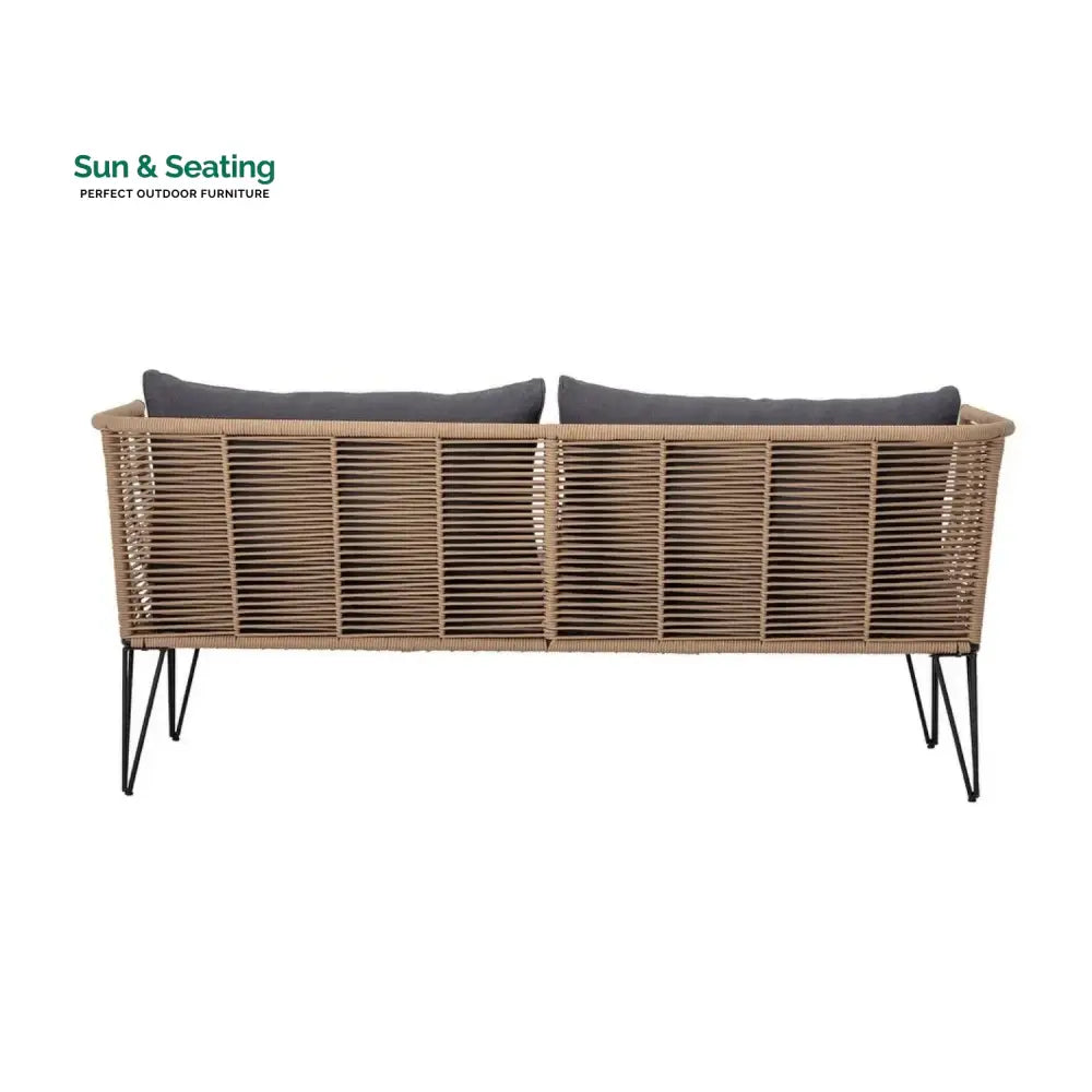 Prisha 1-Piece Outdoor Rope Loveseat Sofa Sofa Set