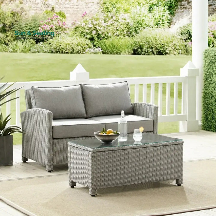 Qirat 4 Pieces Patio Furniture Set Outdoor Sectional Sofa Sofa Set