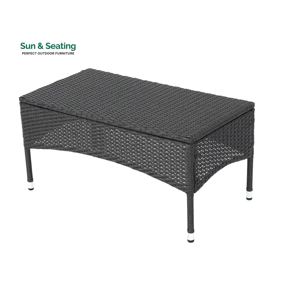Quinn 2-Piece Outdoor Rattan Wicker Loveseat Sofa Sofa Set