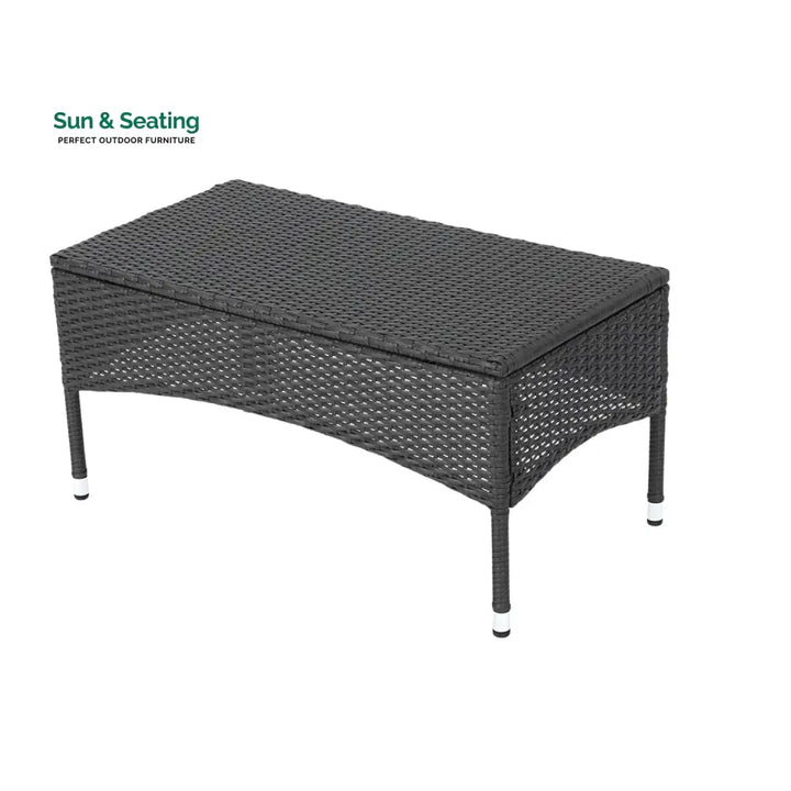 Quinn 2-Piece Outdoor Rattan Wicker Loveseat Sofa Sofa Set