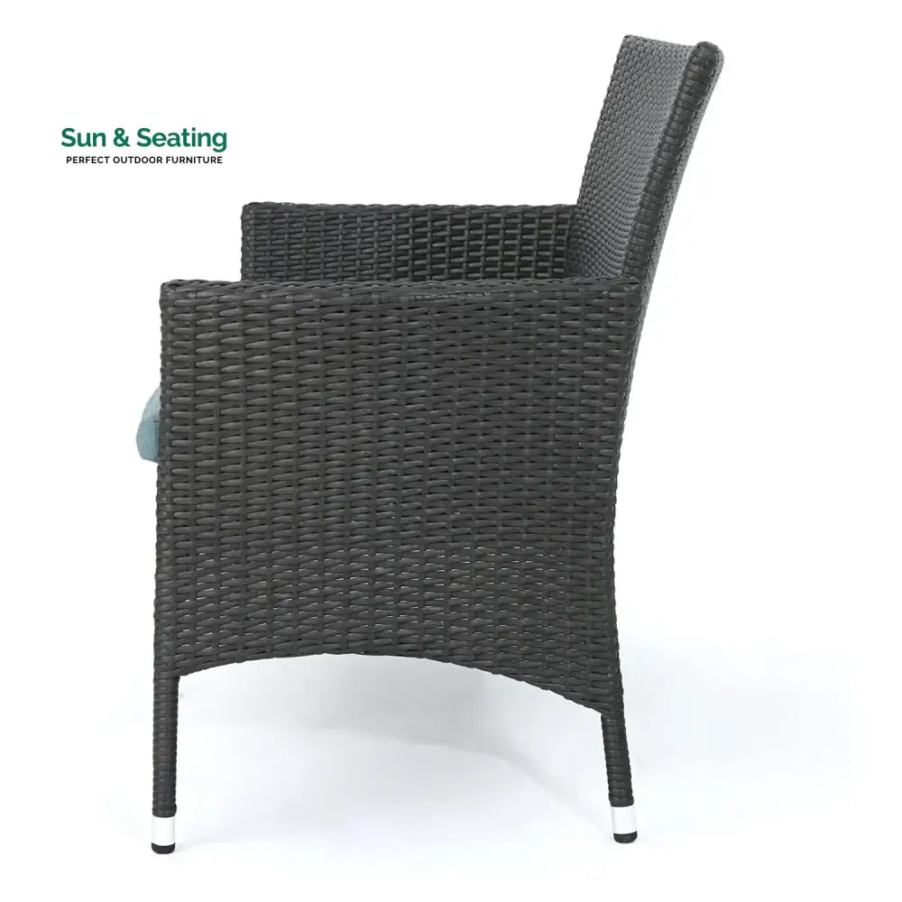 Quinn 2-Piece Outdoor Rattan Wicker Loveseat Sofa Sofa Set
