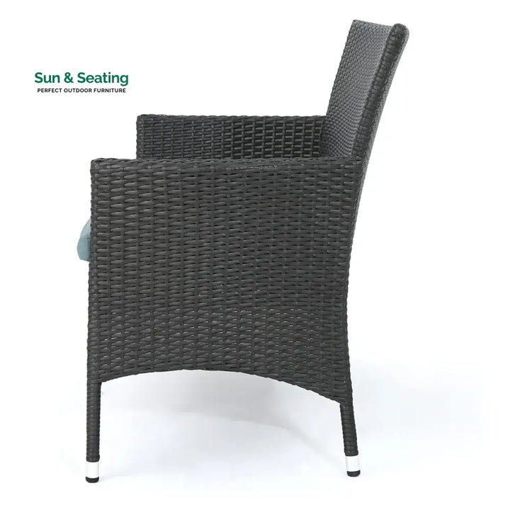 Quinn 2-Piece Outdoor Rattan Wicker Loveseat Sofa Sofa Set