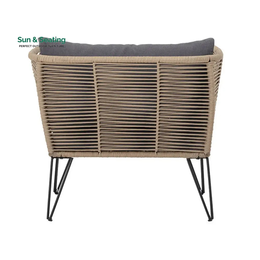 Rahma Outdoor Rope 1 Piece Patio Single Seater Sofa Sofa Set