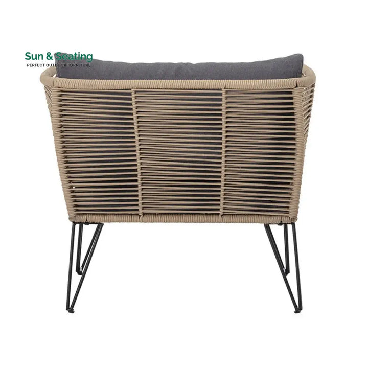 Rahma Outdoor Rope 1 Piece Patio Single Seater Sofa Sofa Set