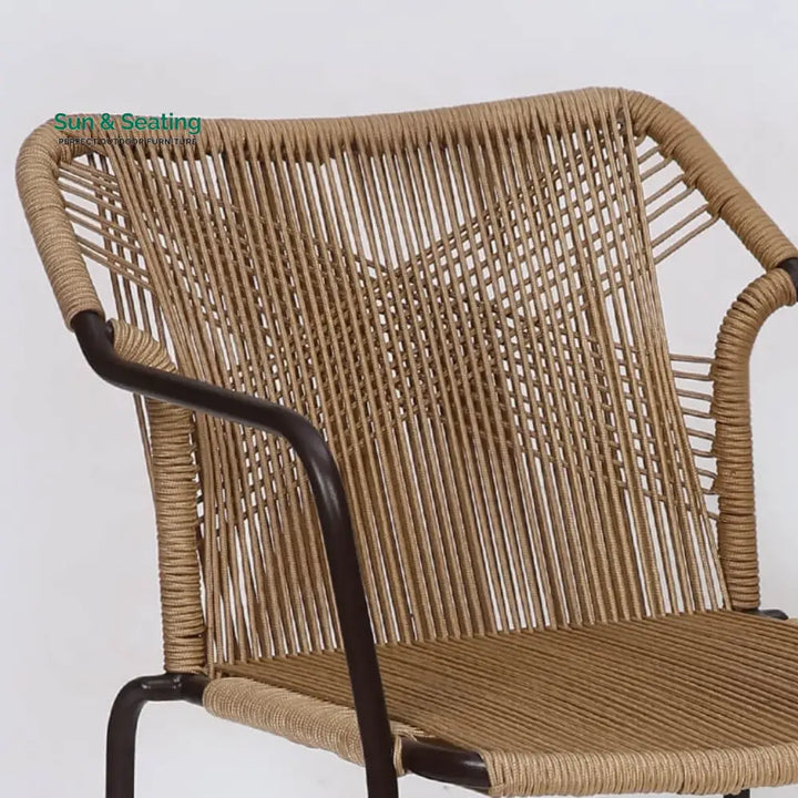 Rania 3-Piece Outdoor Beige Rope Patio Set Patio Set