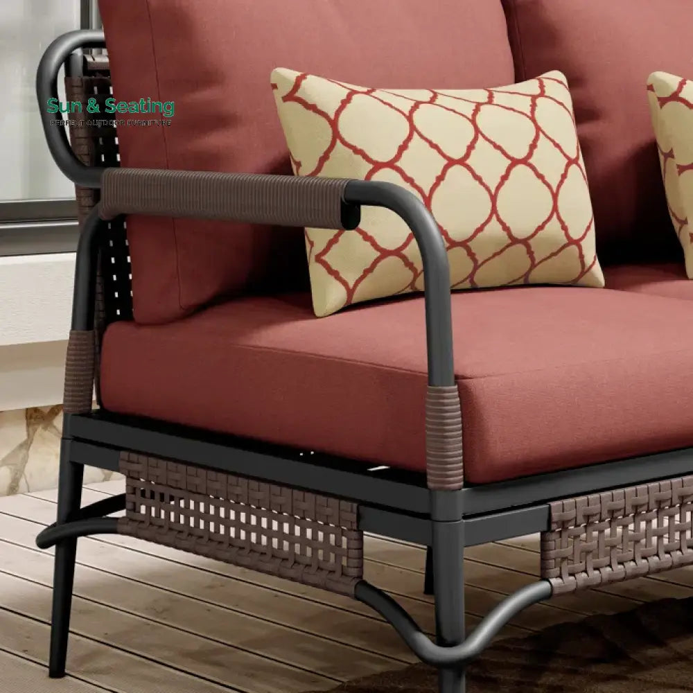 Reginar Outdoor Sofa Set 2 Seater 2 Single seater and 1 Center Table (Grey) Sofa Sets