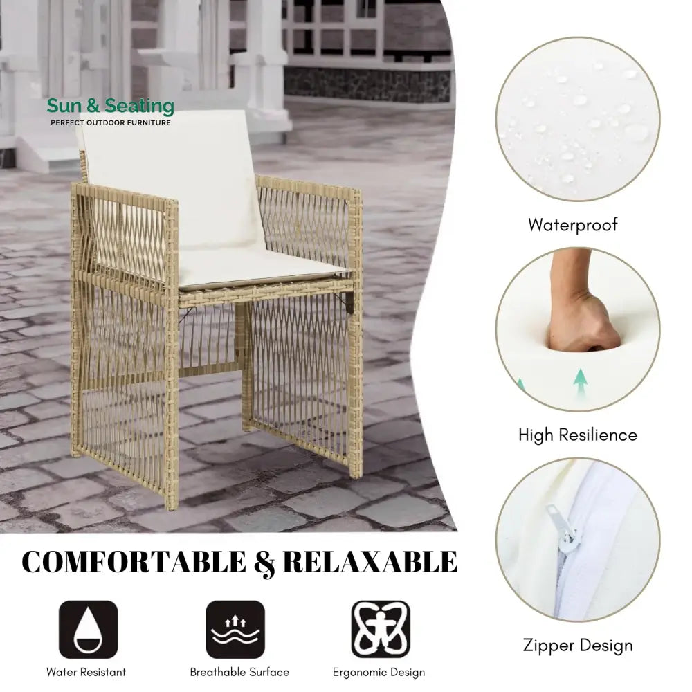 Reika 10 Seater Outdoor Rattan Wicker Dinning Set Dining Set