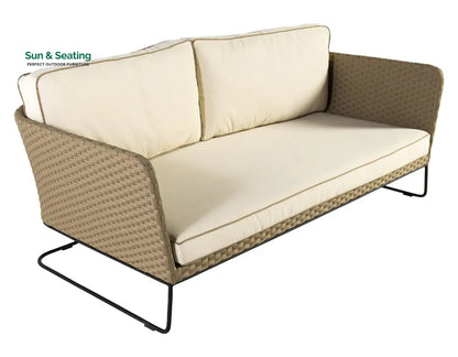 Ricci Outdoor Sofa Set 2 Seater 2 Single seater and 1 Center Table (Brown + Beige) Sofa Sets