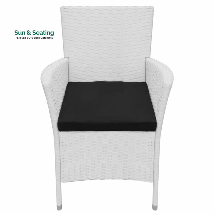 Rinaldo Outdoor Patio Dining Set 8 Chairs and 1 Table (White) Dining sets