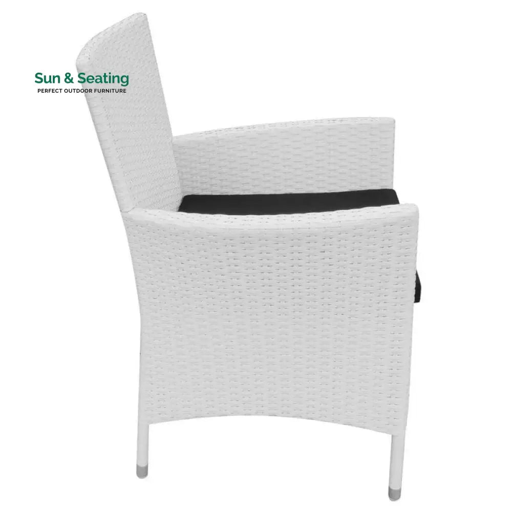 Rinaldo Outdoor Patio Dining Set 8 Chairs and 1 Table (White) Dining sets