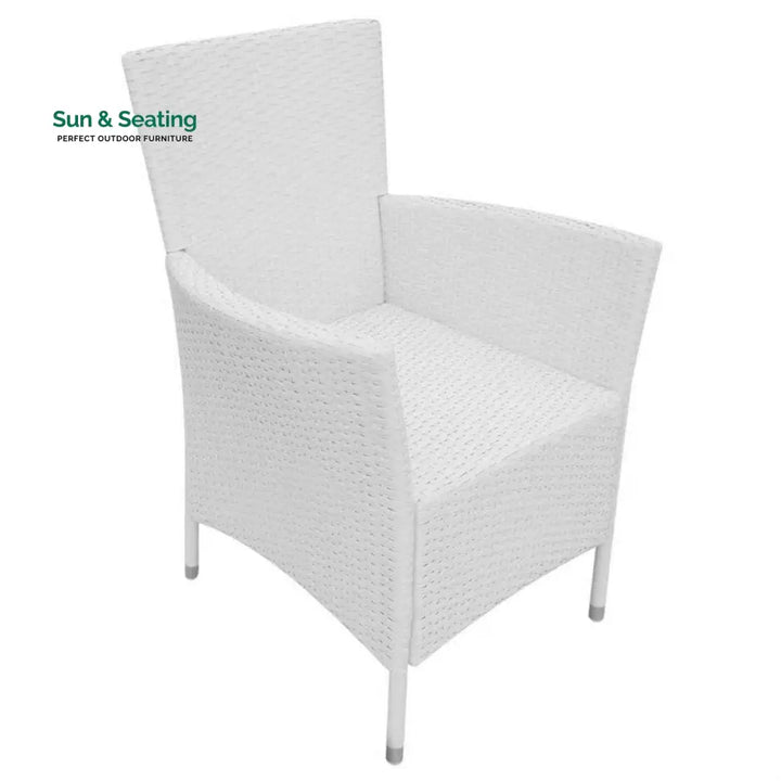 Rinaldo Outdoor Patio Dining Set 8 Chairs and 1 Table (White) Dining sets
