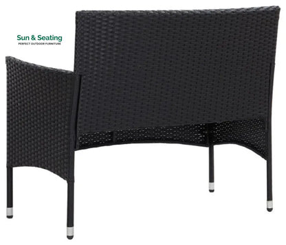 Rino Outdoor 2 seater Sofa (Black) Sofa Sets