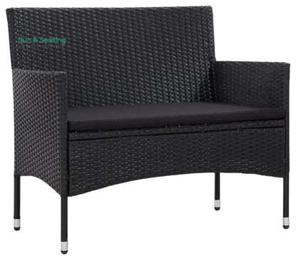 Rino Outdoor 2 seater Sofa (Black) Sofa Sets