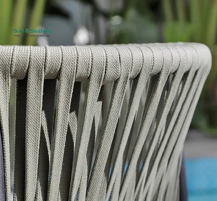 Rocío De la Outdoor Patio Seating Set 2 Chairs and 1 Table Set (Green) Braided &amp; Rope Coffee Table Sets