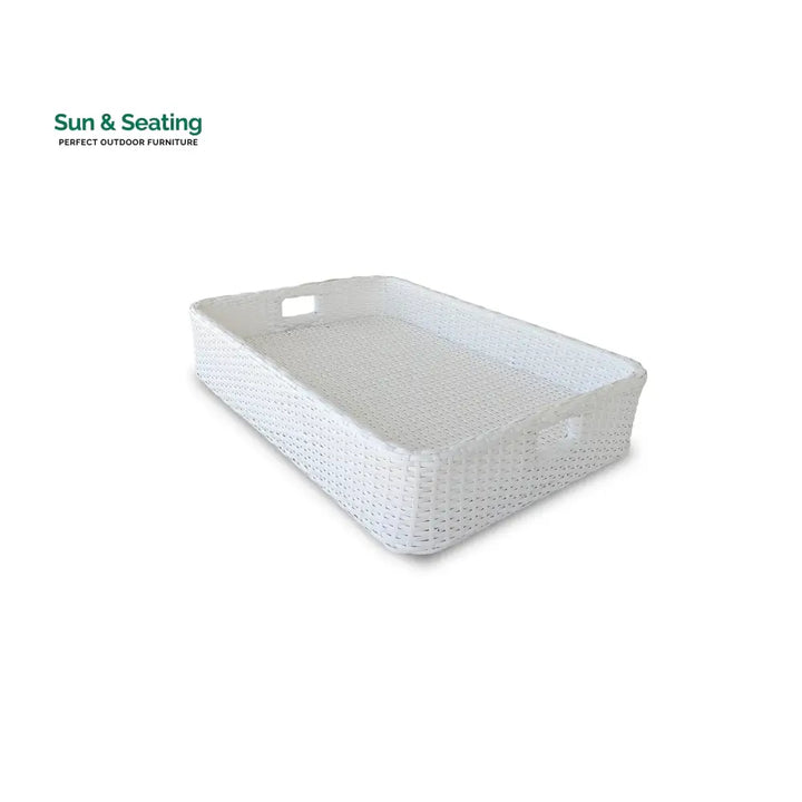Rocío Luxury Floating Serving Tray For Swimming Pool - White(Rectangle) Floating Tray