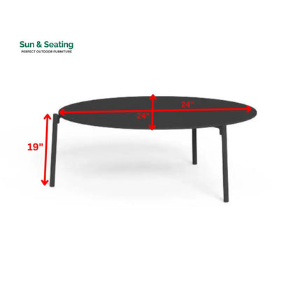 Rogar Outdoor Sofa Set 2 Seater 2 Single seater and 1 Center Table Set (Black + Grey) Braided & Rope Sofa Sets