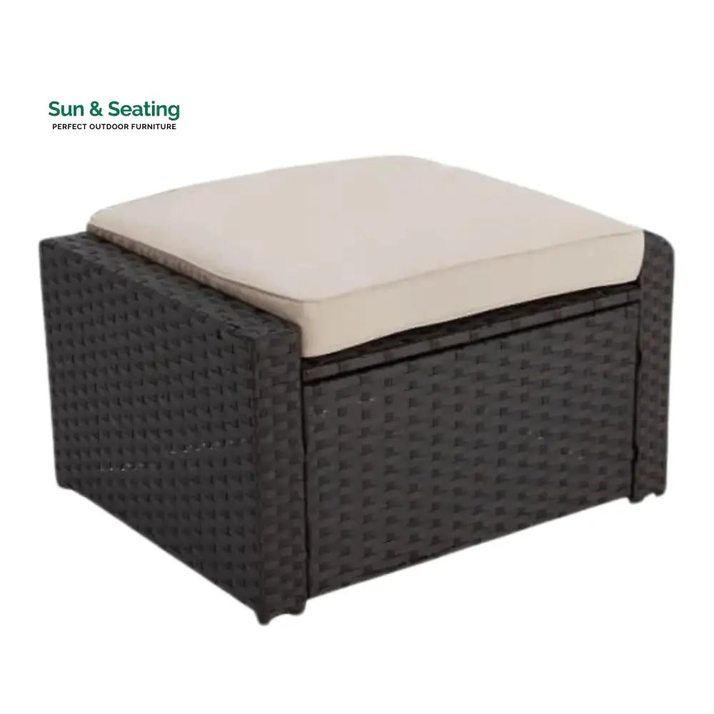Romilly Outdoor Wicker 5-Piece Patio Sofa Set Patio Sofa Set