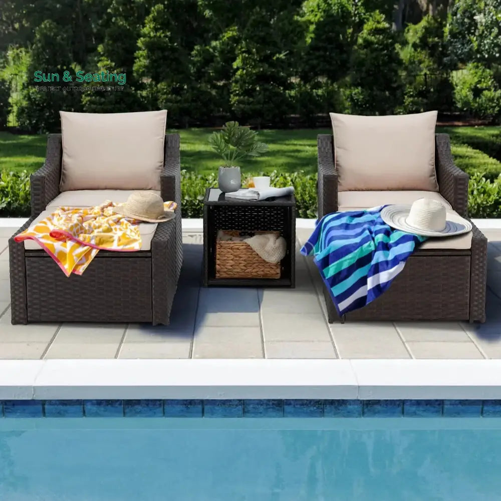 Romilly Outdoor Wicker 5-Piece Patio Sofa Set Patio Sofa Set