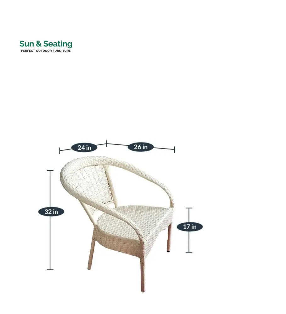 Romy Outdoor Patio Seating Set 2 Chairs and 1 Table Set Coffee Table Sets