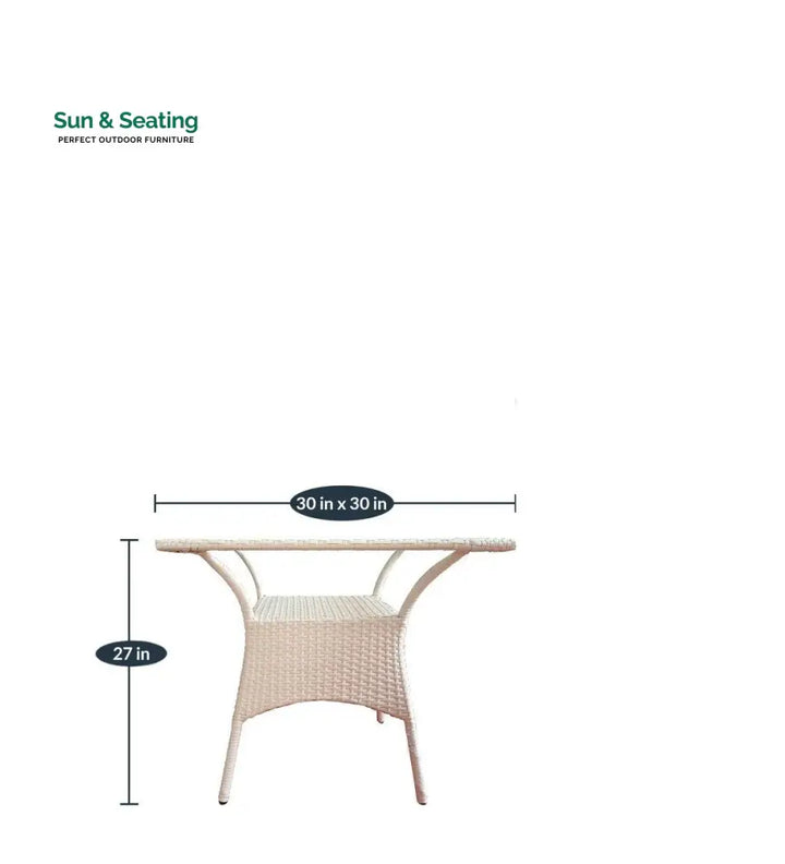 Romy Outdoor Patio Seating Set 2 Chairs and 1 Table Set Coffee Table Sets