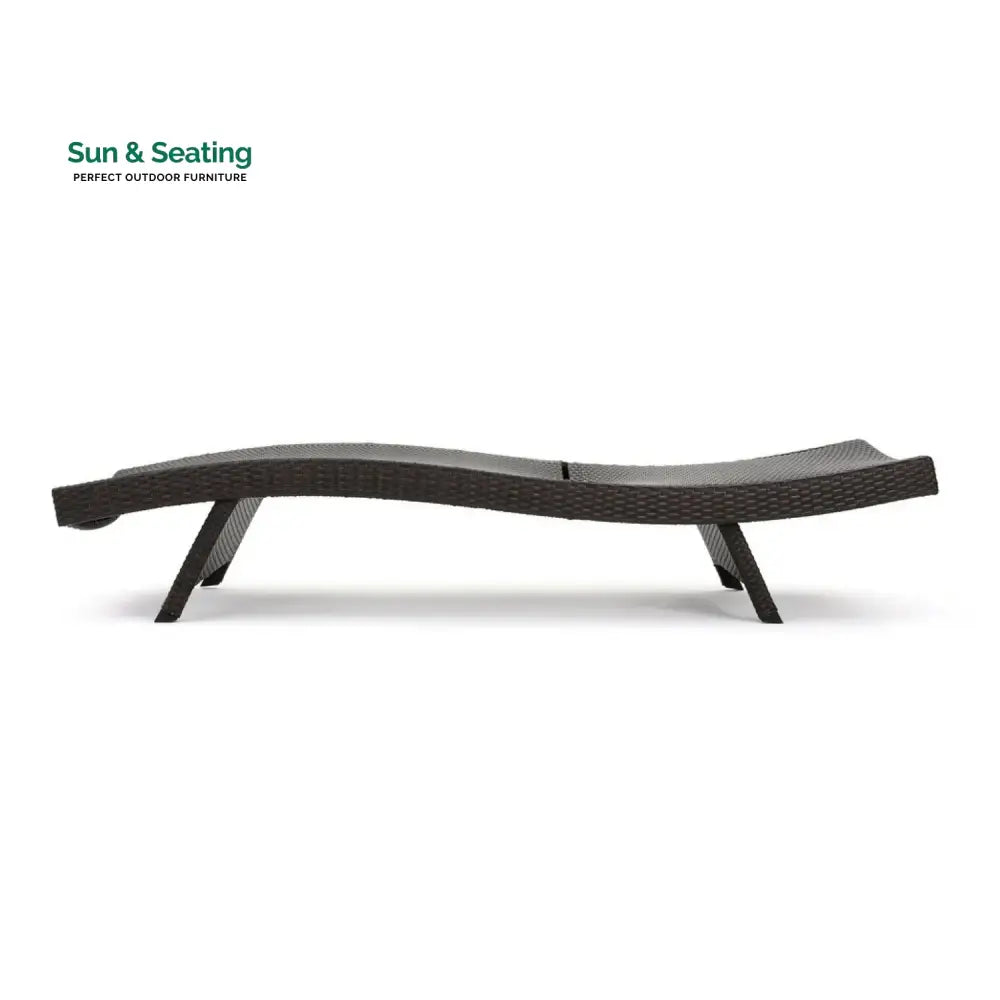 Rong All-Weather Rattan Wicker Outdoor Chaise Lounge Chair Set of 2 Lounger Set