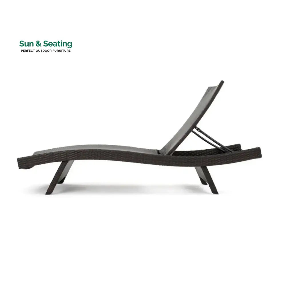 Rong All-Weather Rattan Wicker Outdoor Chaise Lounge Chair Set of 2 Lounger Set