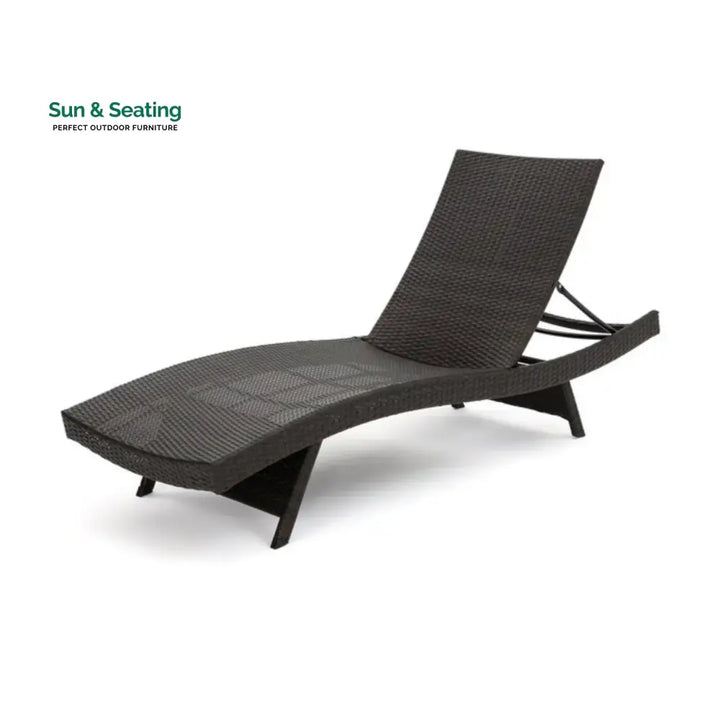 Ronke Outdoor Rattan Wicker Lounge Chairs Set of 2 with Matching Side Table Lounger Set