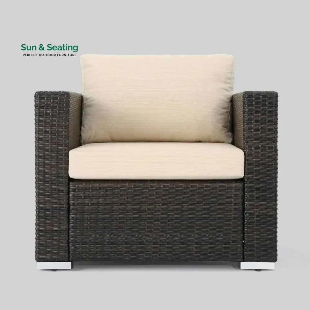 Rosamund Outdoor Rattan Wicker 8-Seater Sofa Set Sofa Set