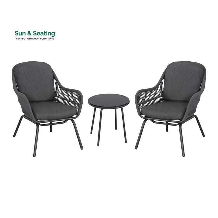 Roshni 3 Piece Outdoor Rope Patio Set Patio Set
