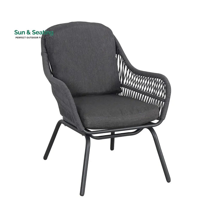 Roshni 3 Piece Outdoor Rope Patio Set Patio Set