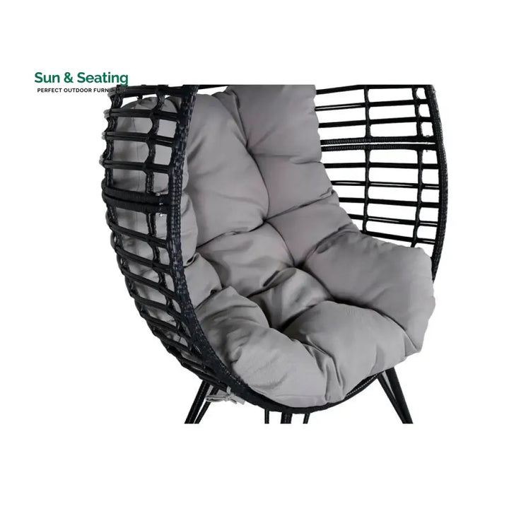 Rosiello Single Seater Swing Basket For Balcony &amp; Garden (Black) Swings