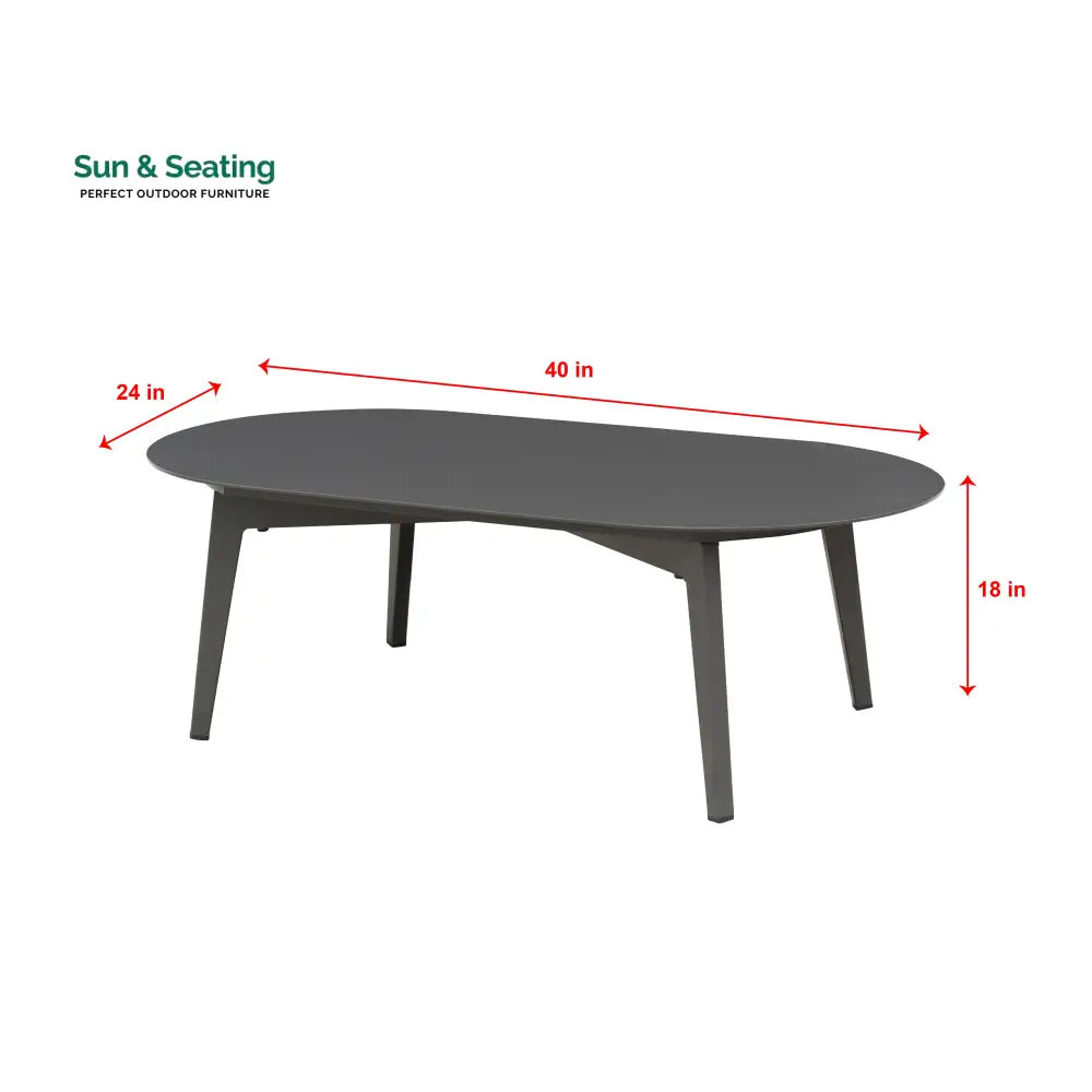 Roxy Outdoor Garden Balcony Sofa Set 2 Seater 2 Single seater and 1 Center Table Set Braid &amp; Rope (Dark Grey) Sofa Sets
