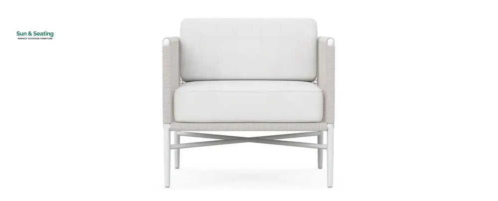 Roza Outdoor Garden Balcony Sofa Set 2 Seater and 2 Single Seater With 1 Center Table Set Braid &amp; Rope (White + Beige)